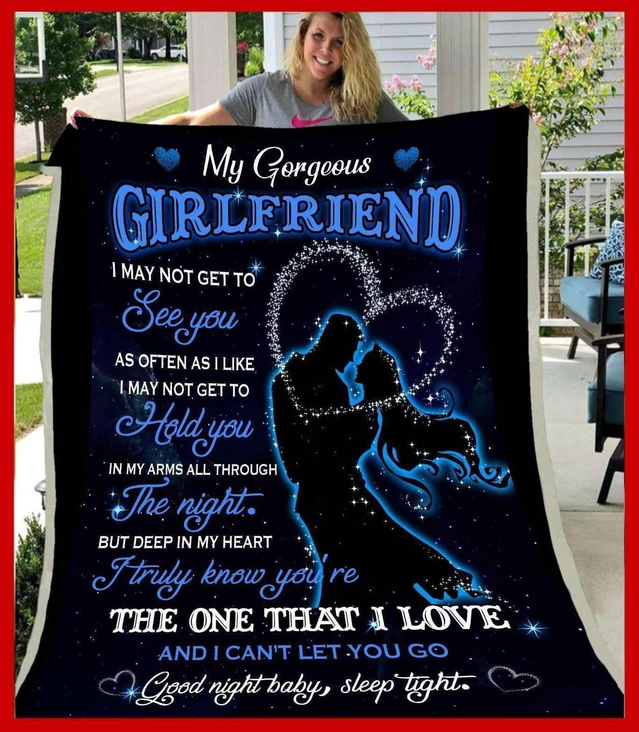 Amazon.com: to My Girlfriend Best Valentine Gift for Girlfriend, You with  Love and Kisses, You Girlfriend Gift for Girlfriend from Boyfriend Home  Decor Bedding Couch Sofa Soft and Comfy Cozy On Valentines