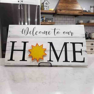 Family Sign With 7 Or 9 Interchangeable Pieces - Family Gift