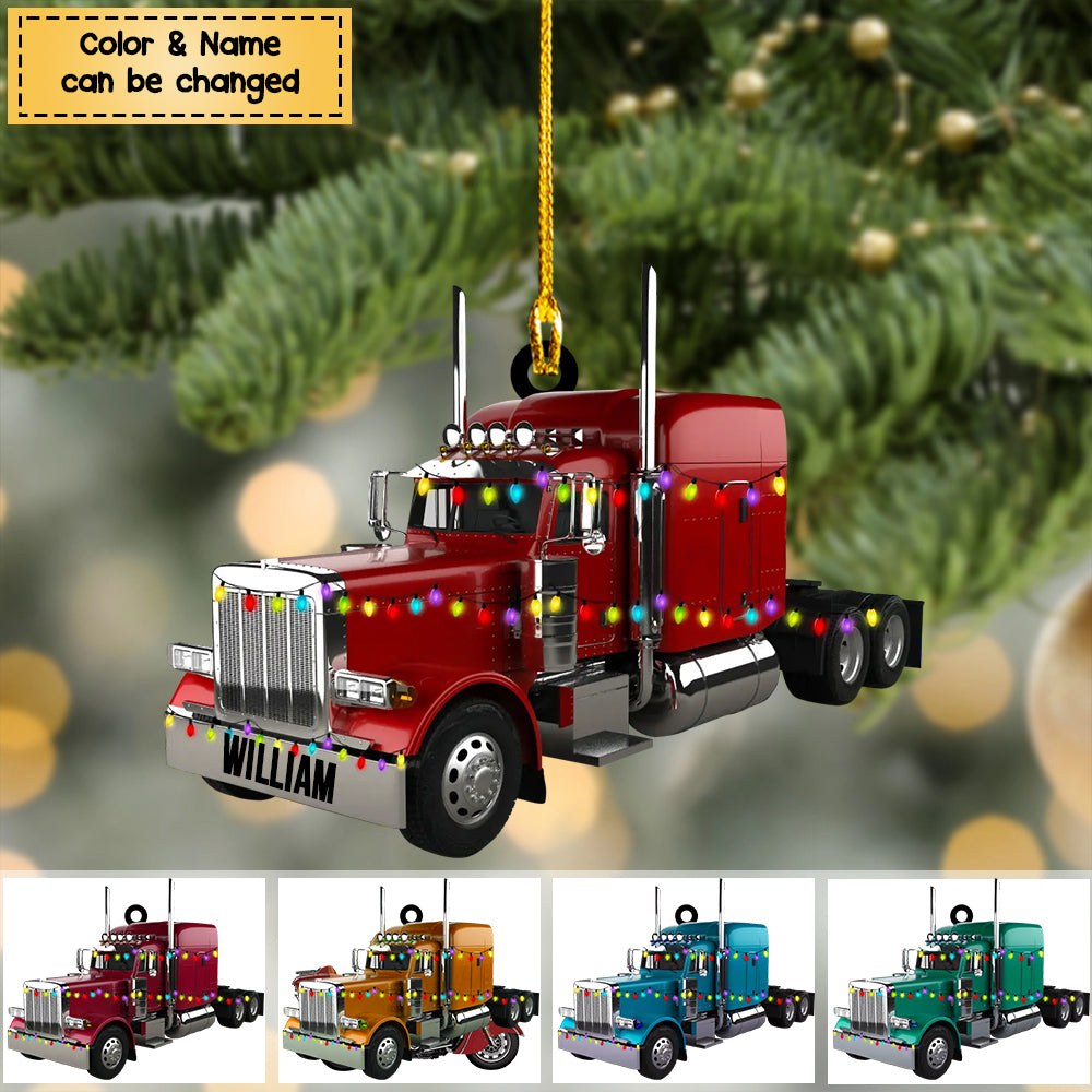 Personalized Trucker Ornaments