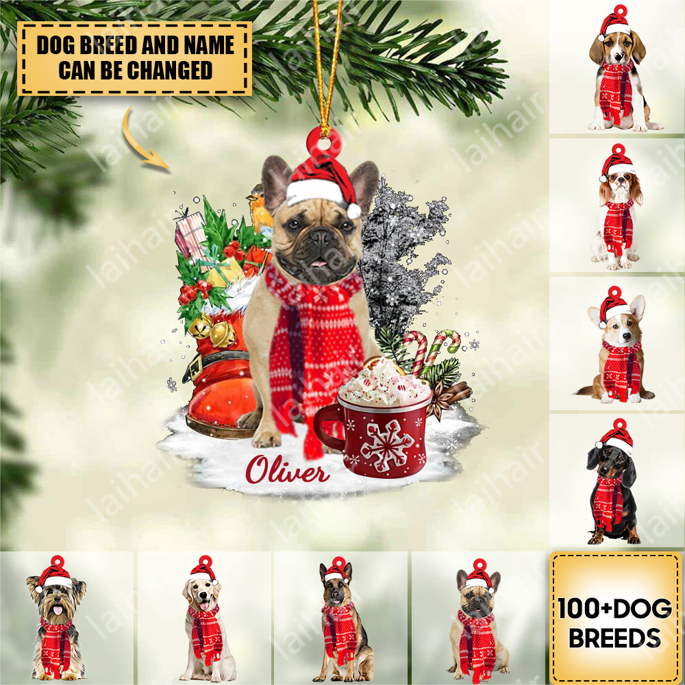 Personalized Dog Christmas Hanging Ornament-2022 New Release