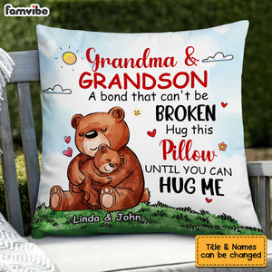 Personalized Grandma Grandkid Pillow