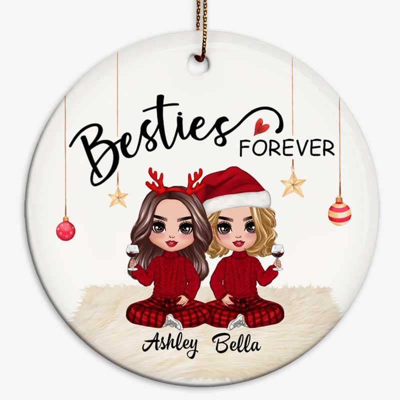 Doll Couple Sitting Together Since Christmas Pillow (Insert Included) -  Lailorp