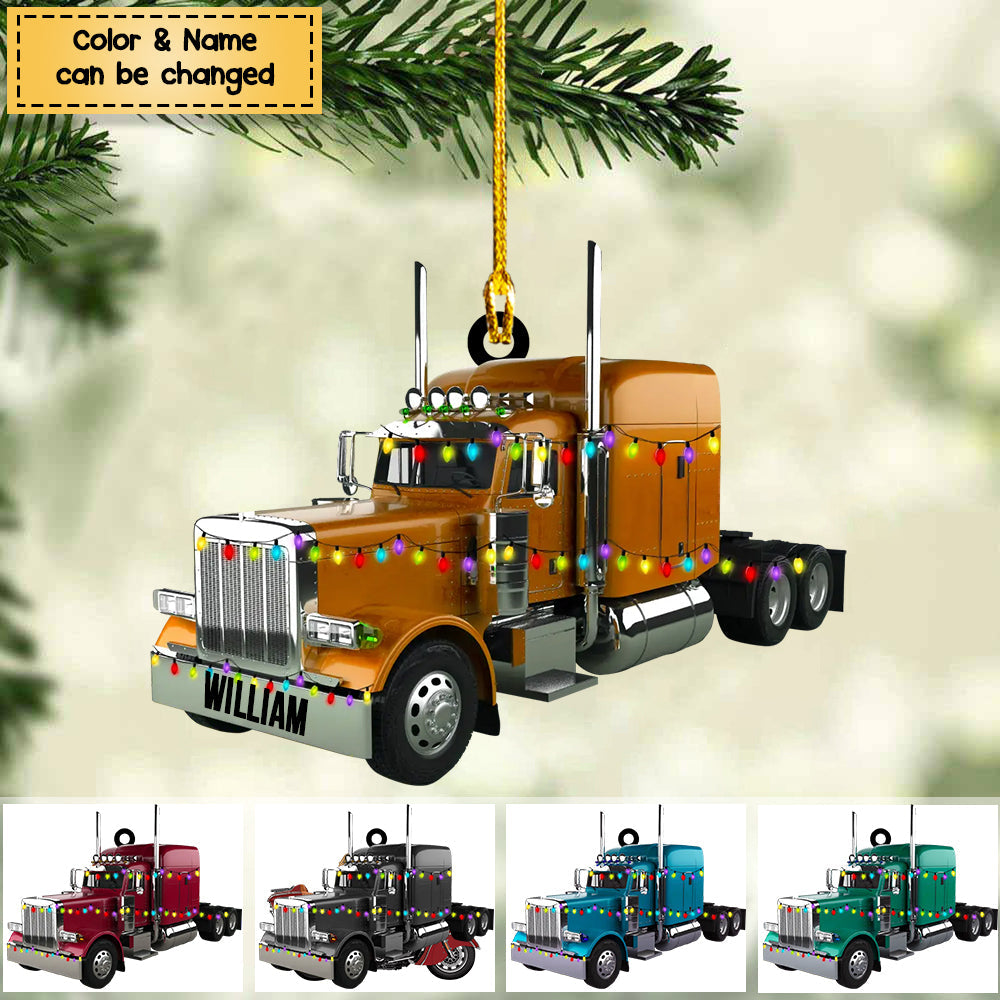 Personalized Trucker Ornaments