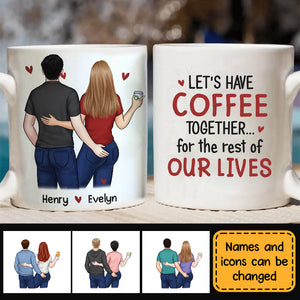 I Promise To Always Be By Your Side - Couple Personalized Custom Mug - Gift For Husband Wife, Anniversary