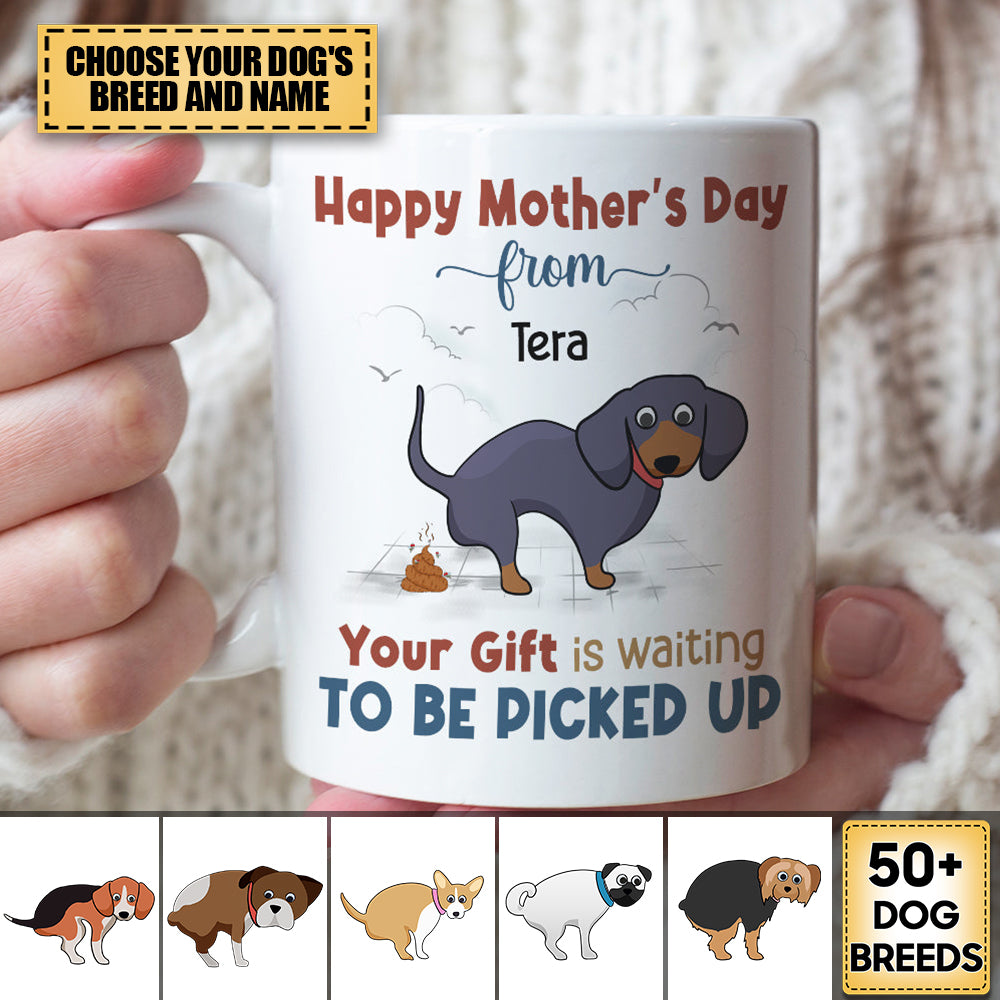 Personalized Mug, Gift For Dog Mom, Mother's Day Gift, Chibi Dogs