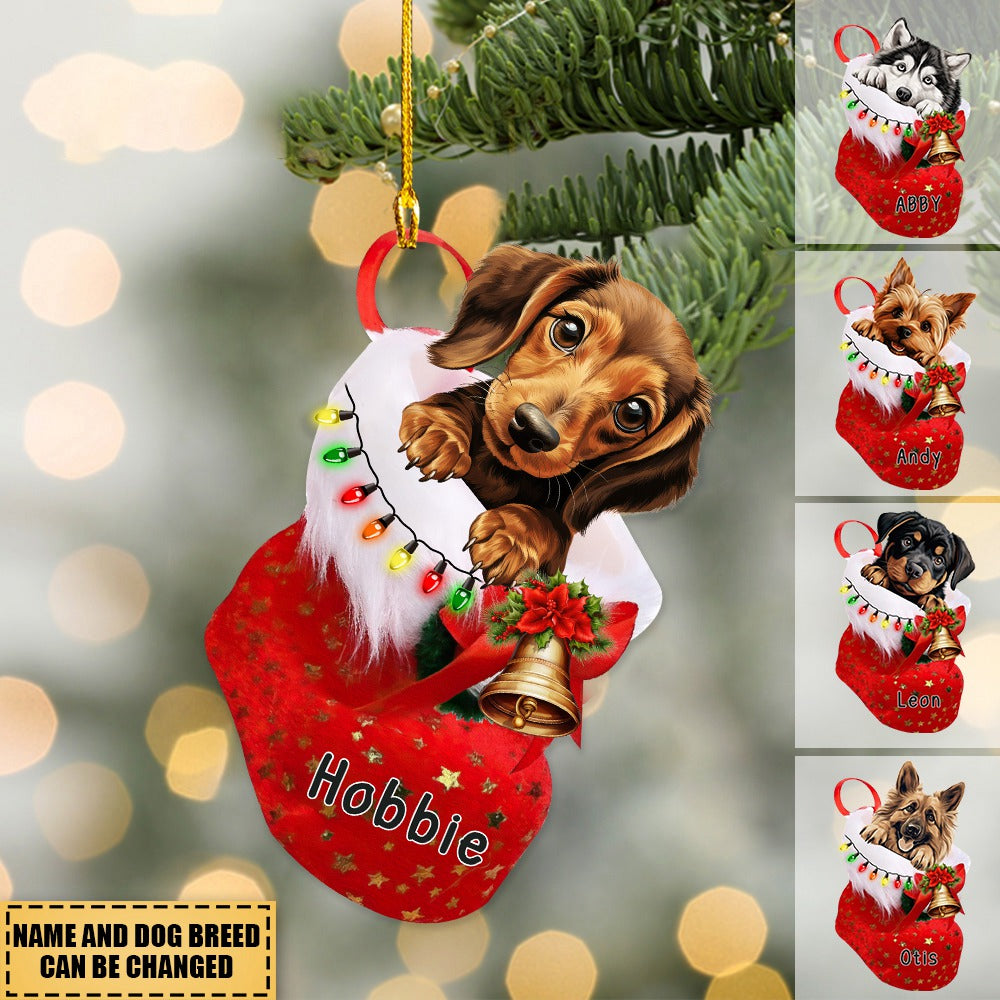 E&S Imports Red Dachshund Ornament - E&S Pets - DIY Personalizable - Dog  Gifts - Ceramic Round Ornament Glazed Finish - X-mas Decoration - Christmas