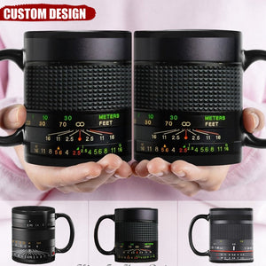 Personalized Camera Lens & Name Printed Mug