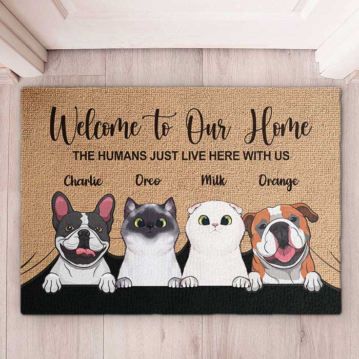 Personalised 'welcome to Our Home' Indoor Door Mat -  Denmark