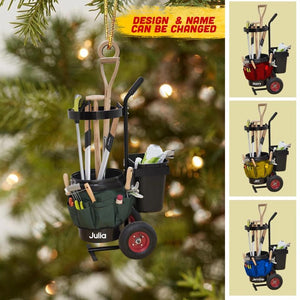 Personalized Garden Tool Gardening Lovers Christmas Acrylic/Plastic Ornament Printed QTMA1110