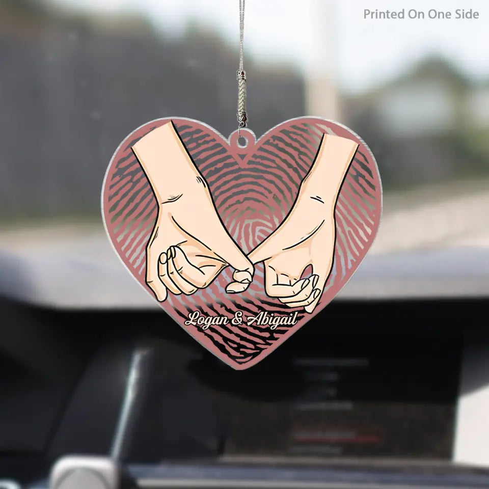 Personalized Car Hanging Ornament - Gift For Couple - You And Me We Got This