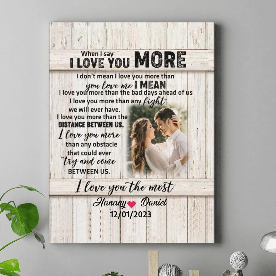Kissing Couple I Love You - Anniversary, Birthday Gift For Spouse, Lov -  Wander Prints™