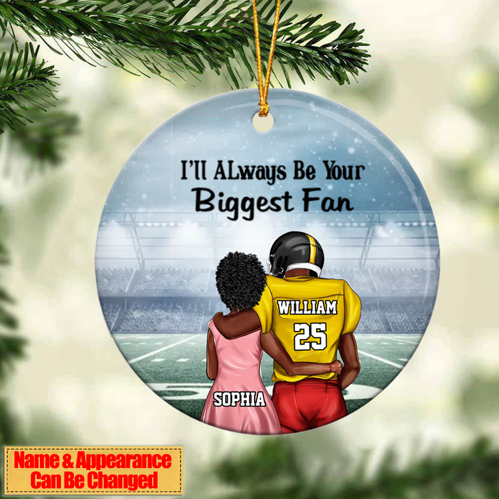 Personalized Baseball Player Christmas Ornament -Great Gift Idea