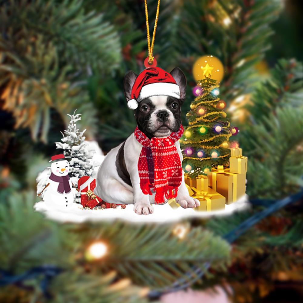 French Bulldog Christmas Ornament