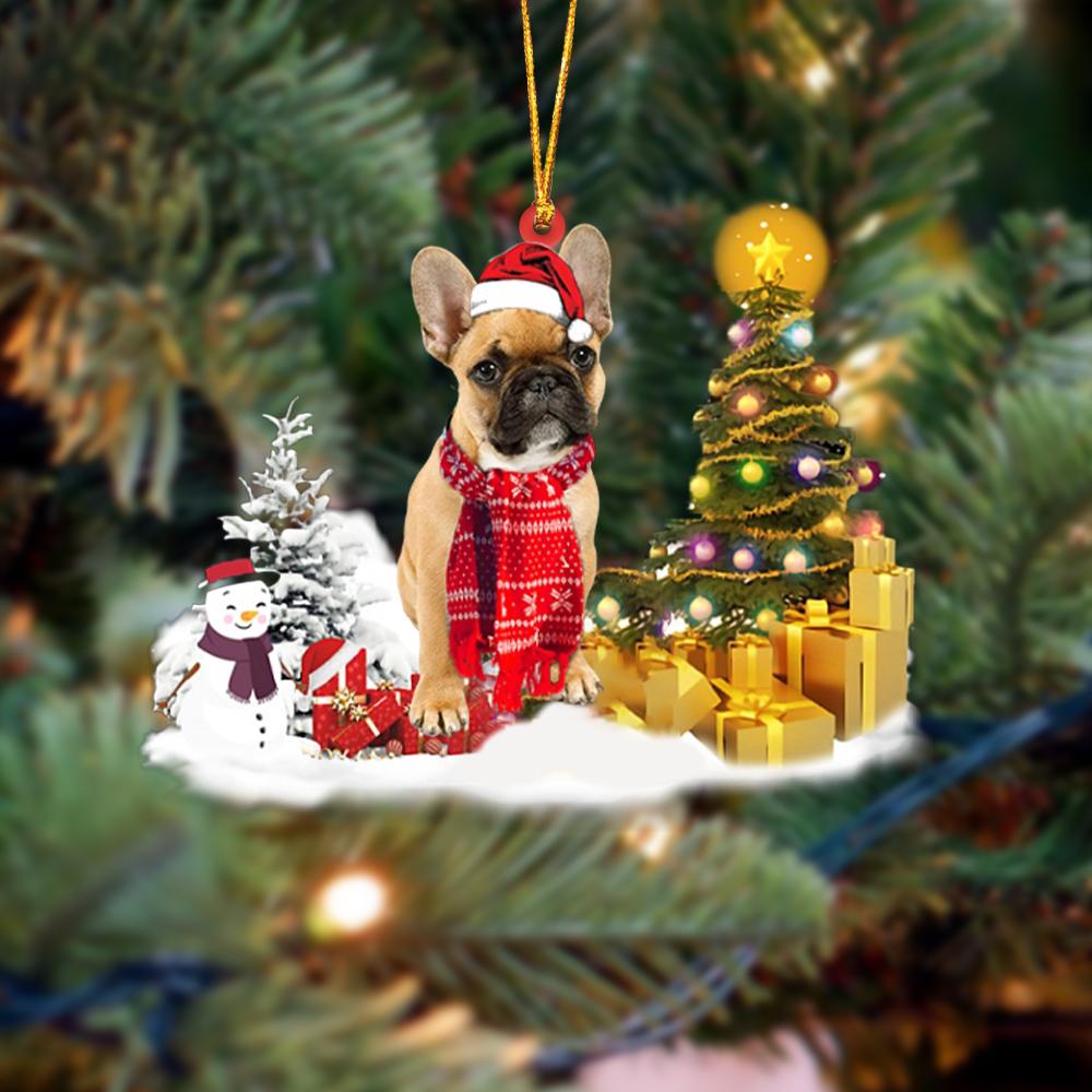 French Bulldog Christmas Ornament