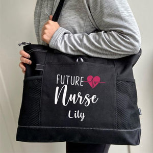 Nurse Tote Bag, Personalized Nurse Tote Bag, Custom Tote Bag