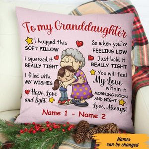 Personalized Grandma To My Granddaughter Pillow